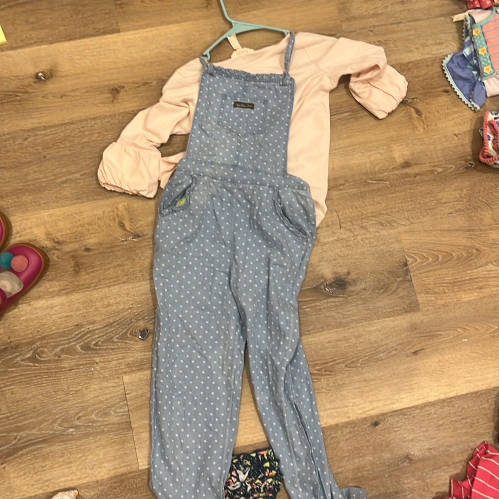 Matilda Jane girls romper and shirt